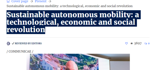 Sustainable autonomous mobility: a technological, economic and social revolution